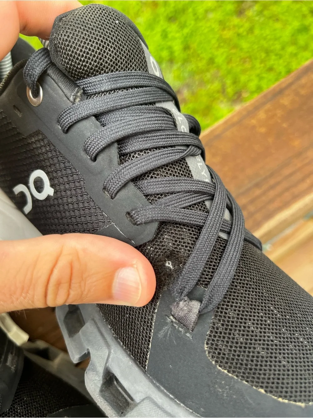 On Running Cloudflyer 4 Black White Women's Size 7.5 Running Walking Shoes